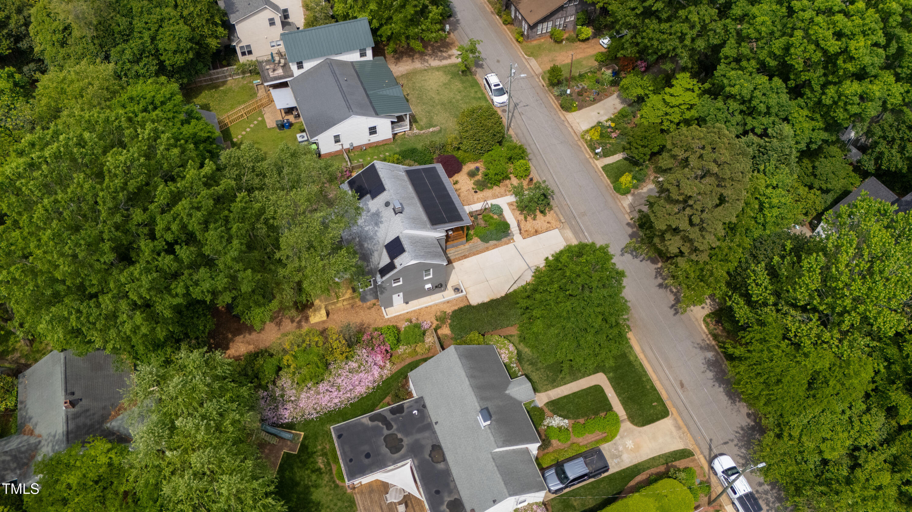 2811 Van Dyke Avenue Raleigh, NC 27607 - Photo 56 of 57 an aerial view of house with swimming pool
