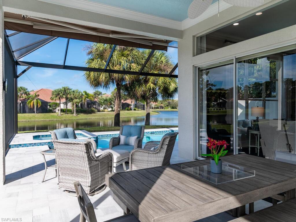 8541 Peppertree Way Naples, FL 34114 - Photo 21 of 36 View of covered lanai. Plenty of space for seating and entertaining