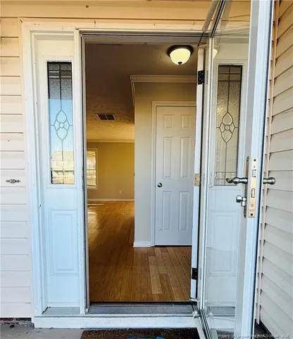 a view of an entryway of the house
