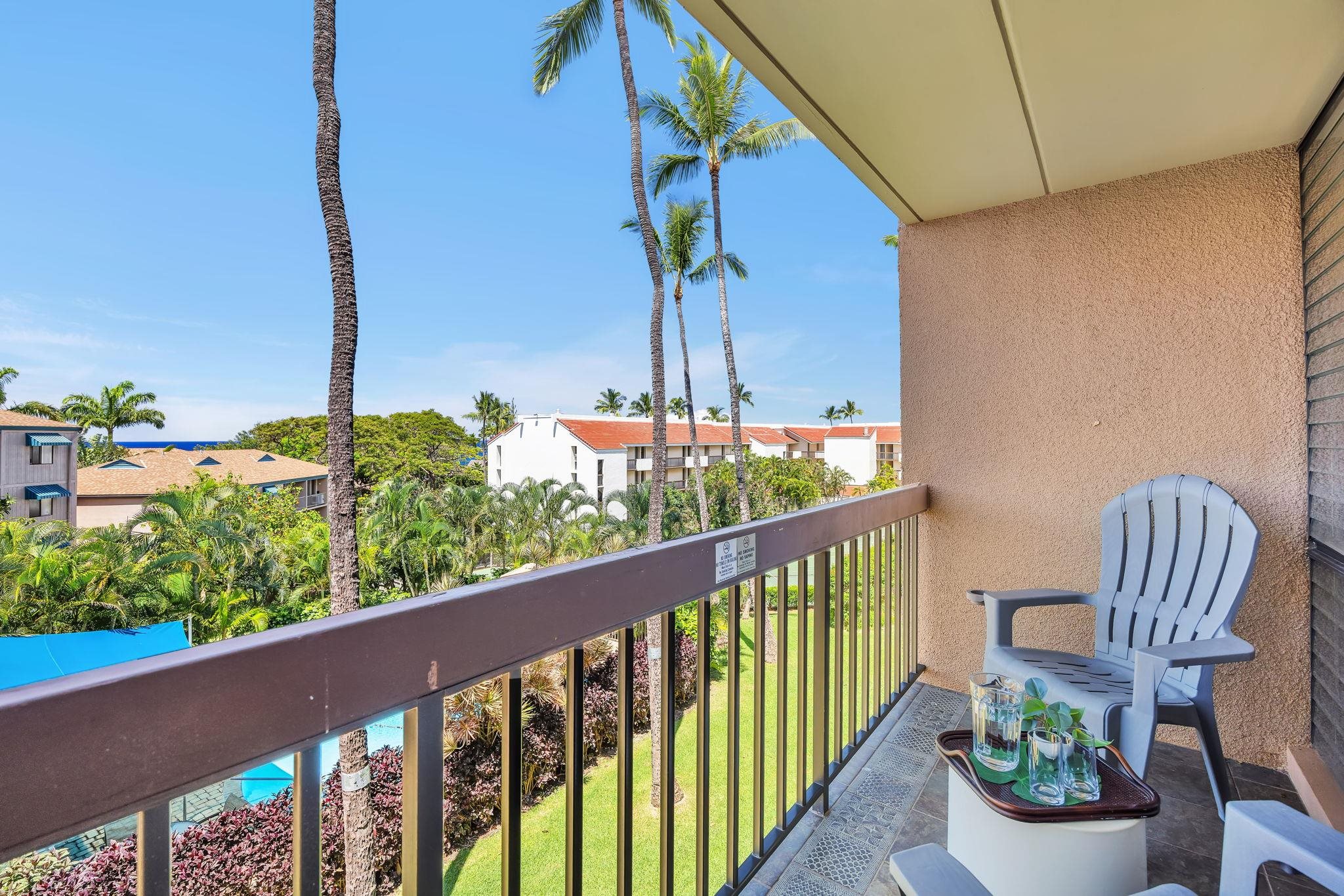 2191 South Kihei Road, Unit 2306 Kihei, HI 96753 - Photo 21 of 41 a view of a chair and table in the balcony