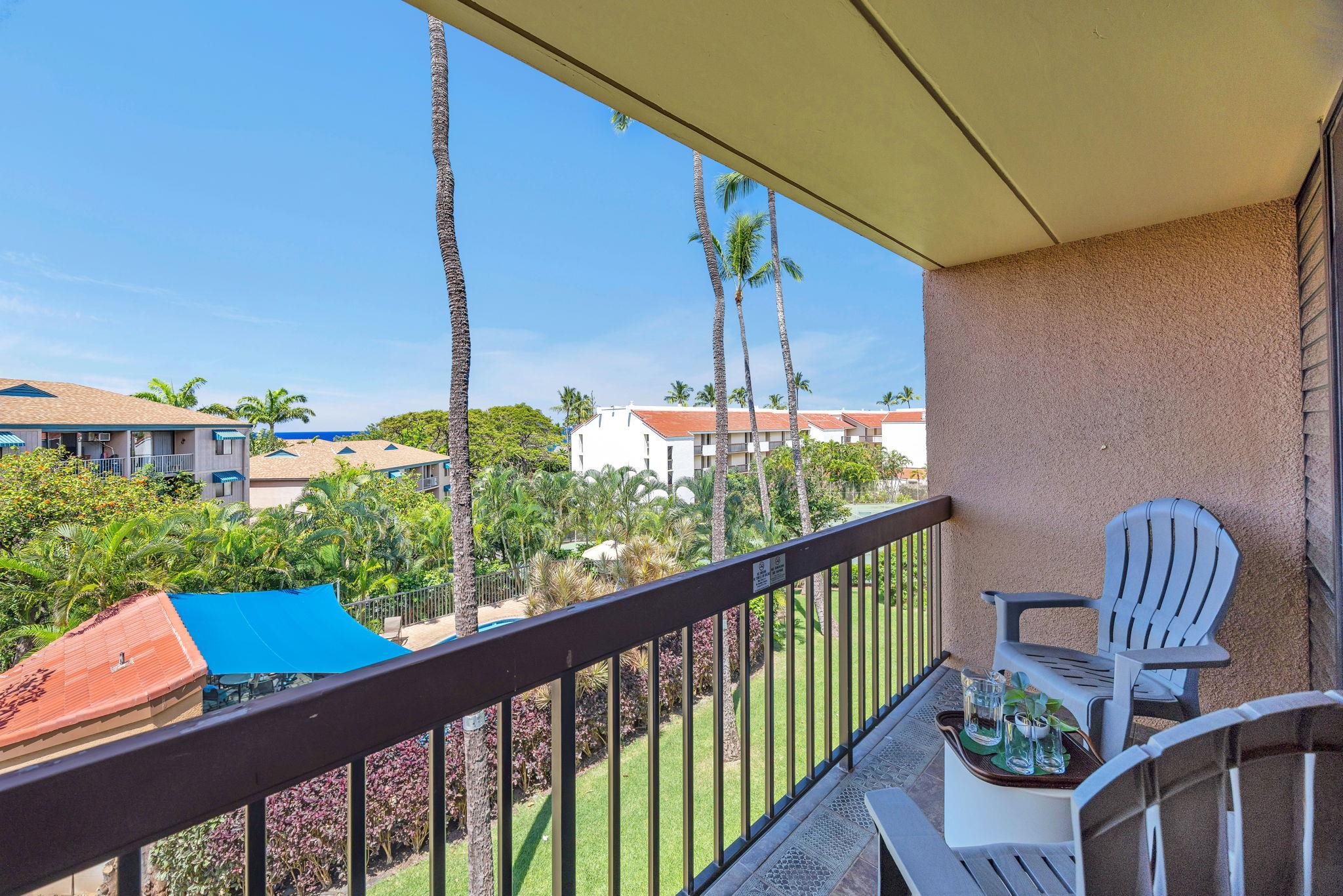 2191 South Kihei Road, Unit 2306 Kihei, HI 96753 - Photo 23 of 41 a view of a chair and table in the balcony