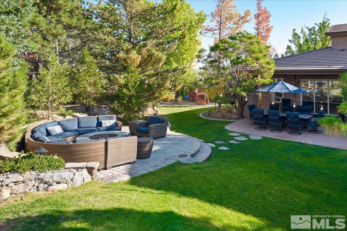 14235 Powder River Court Reno, NV 89511 - Photo 32 of 40 a garden view with a seating space