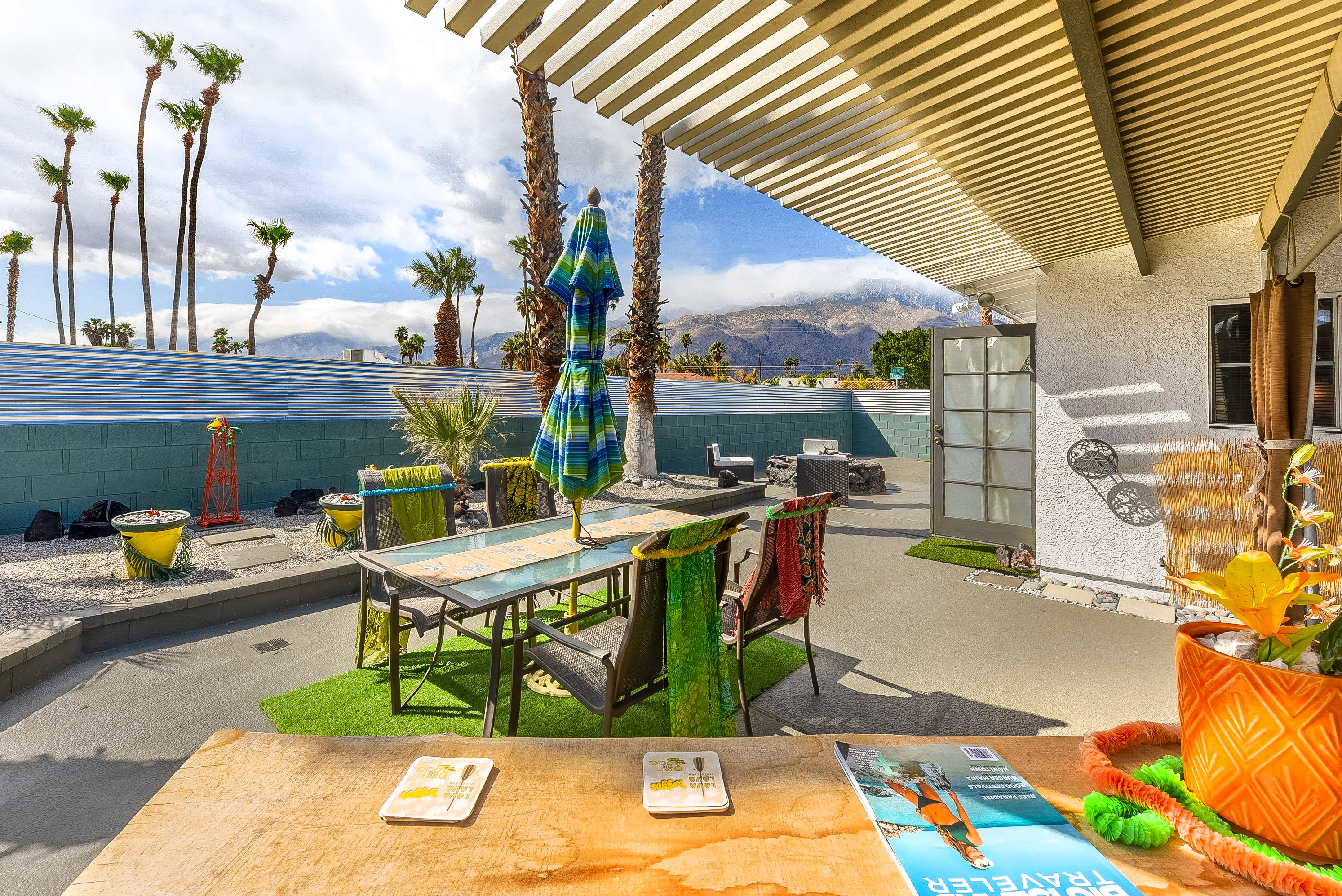 2306 Acacia Road East Palm Springs, CA 92262 - Photo 32 of 37 a view of a backyard with sitting area