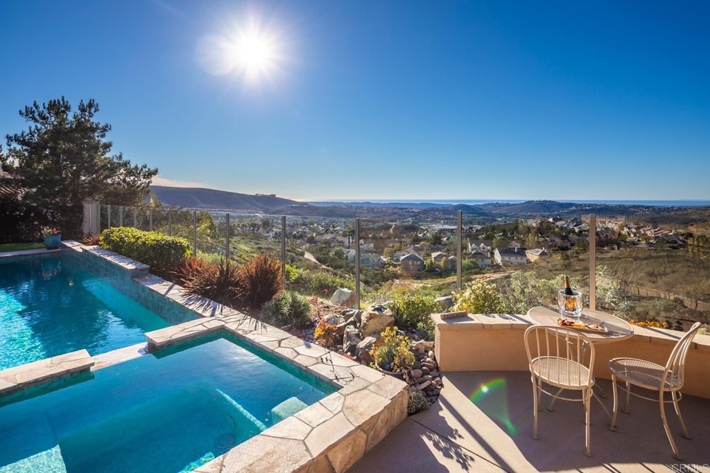 1464 Schoolhouse Way San Marcos, CA 92078 - Photo 33 of 48 an aerial view of a house with a lake view