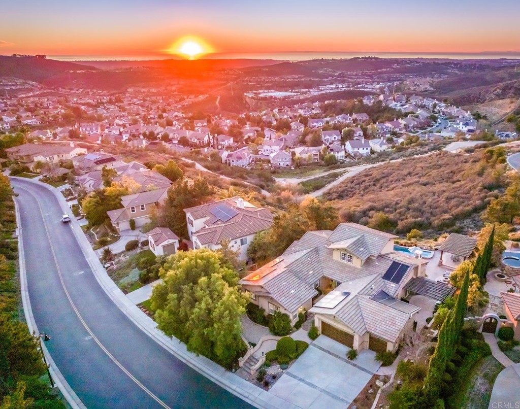 1464 Schoolhouse Way San Marcos, CA 92078 - Photo 35 of 48 an aerial view of residential houses with outdoor space