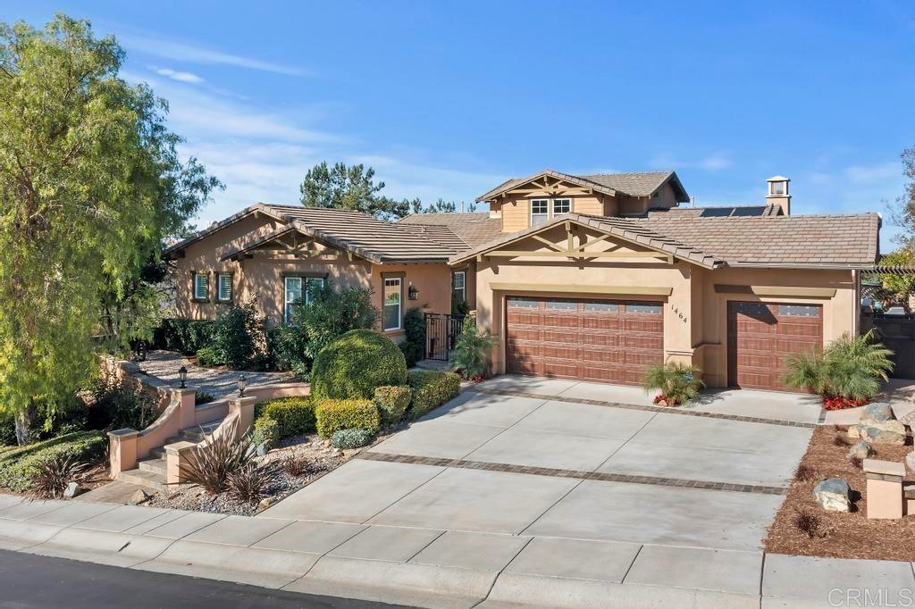 1464 Schoolhouse Way San Marcos, CA 92078 - Photo 36 of 48 a view of a house with backyard and porch
