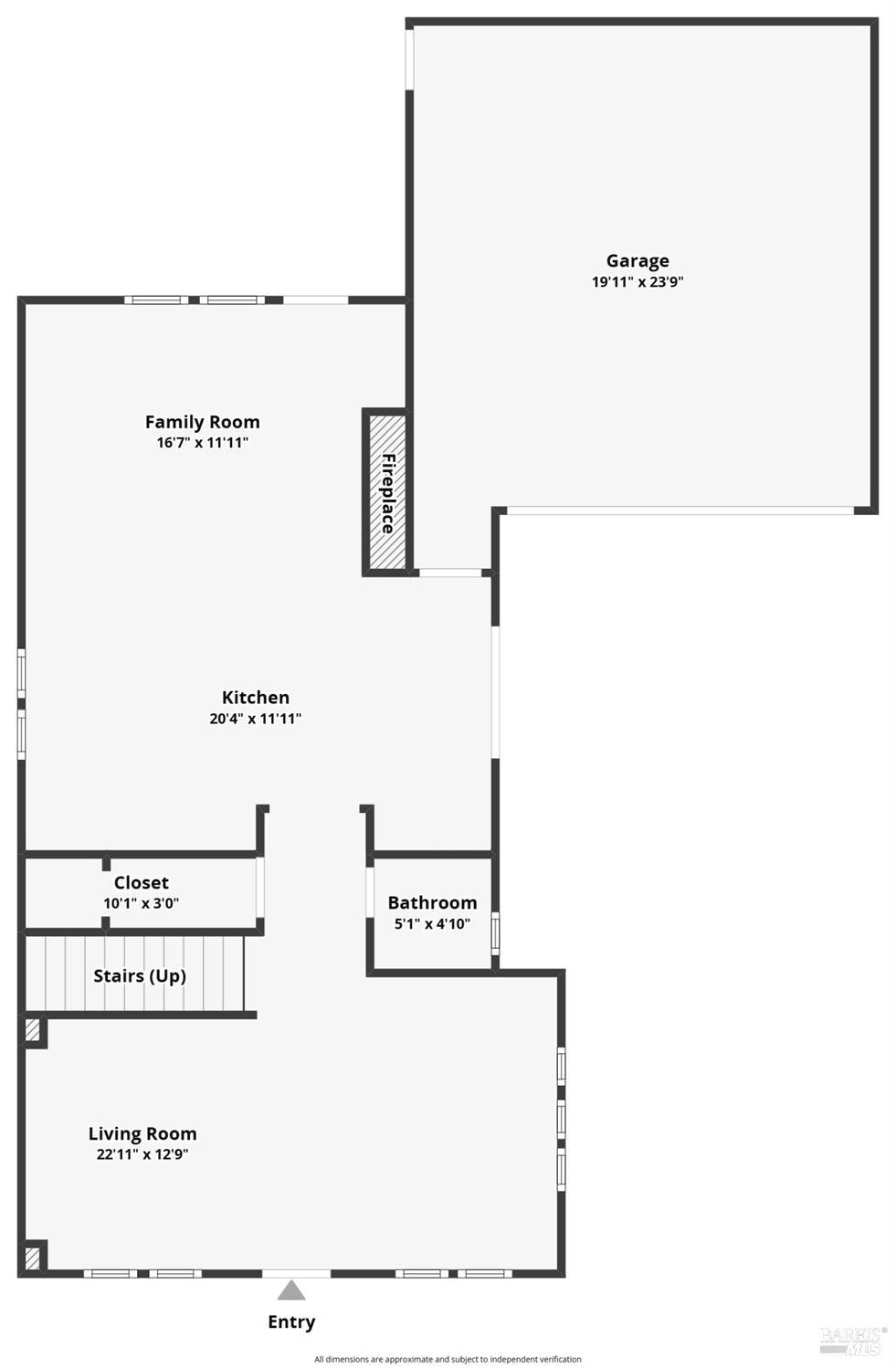 930 Langeburg Street Santa Rosa, CA 95407 - Photo 44 of 45 Floor Plan 1 - downstairs