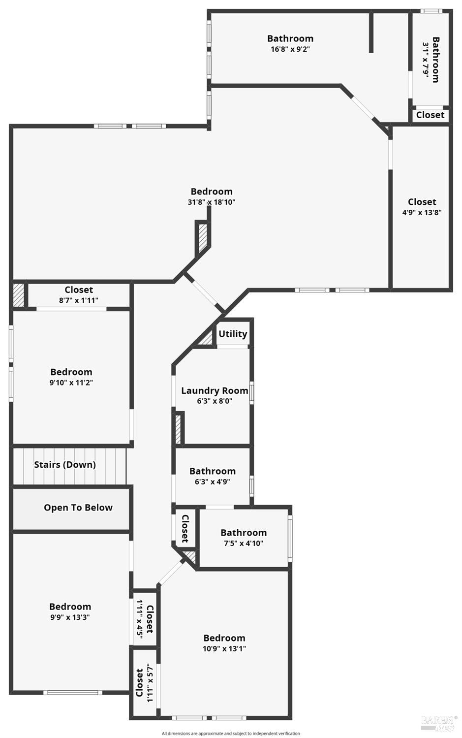 930 Langeburg Street Santa Rosa, CA 95407 - Photo 45 of 45 Floor plan - upstairs