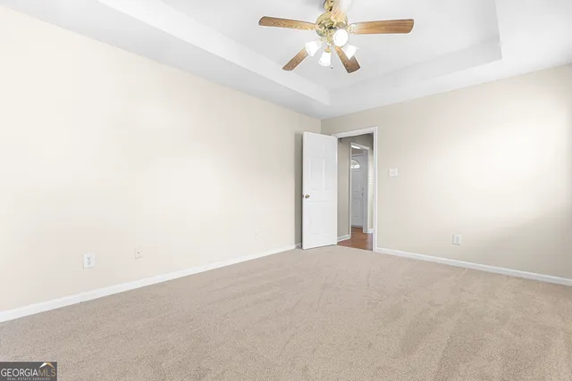 a view of small space with racks on the wall