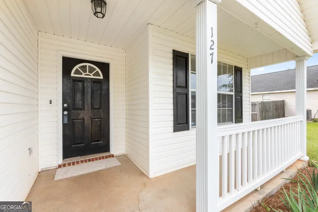 a view of front door of a house