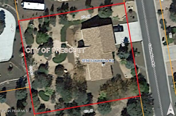 5750 Columbine Road Prescott, AZ 86305 - Photo 43 of 47 Plat Map