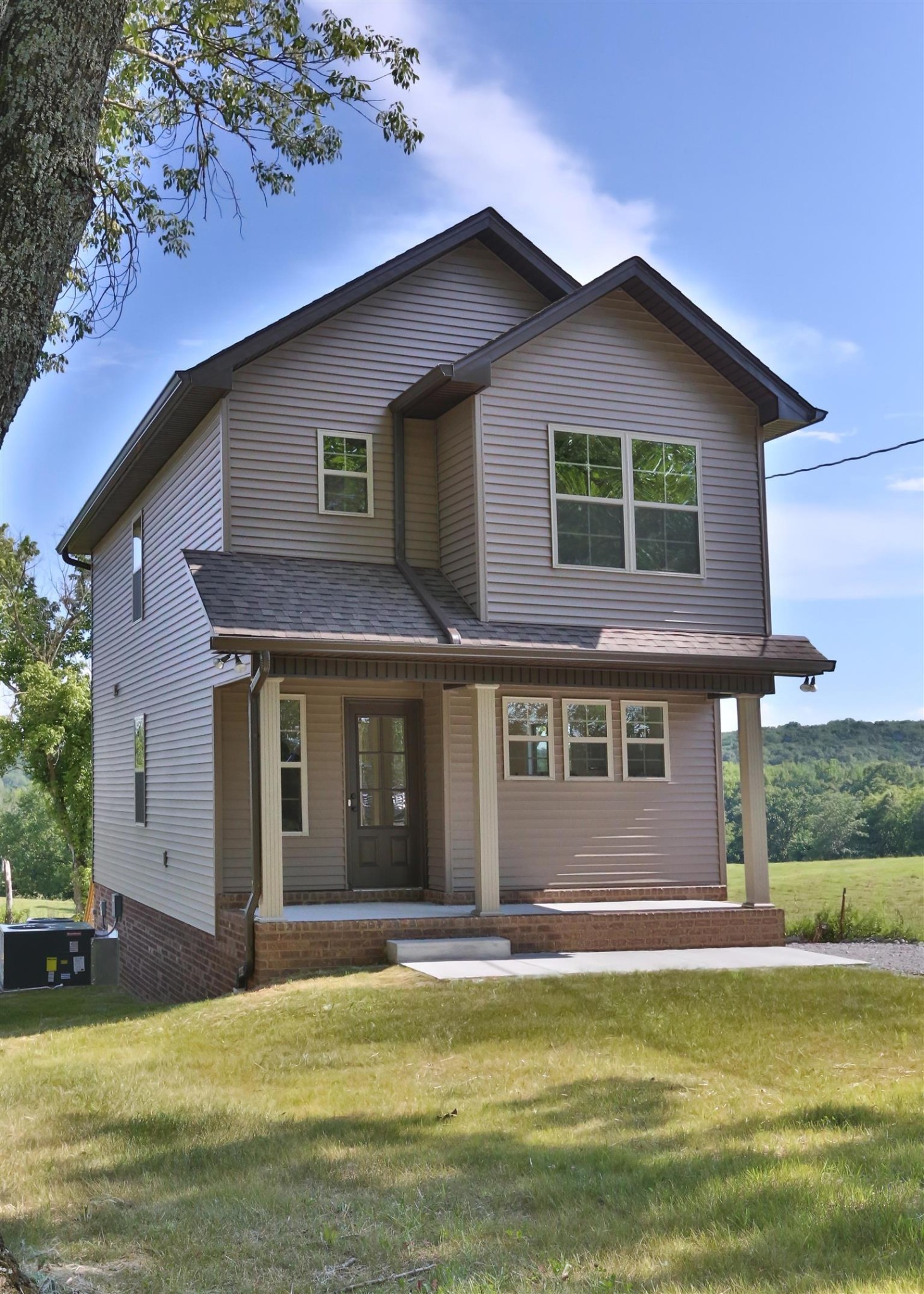 a view of a house with a swimming pool
