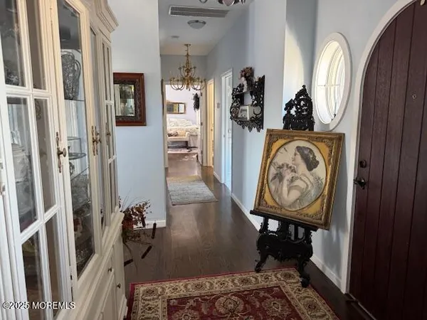 a view of a livingroom with furniture and furniture