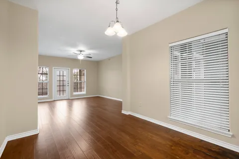 a view of livingroom with hardwood floor and window