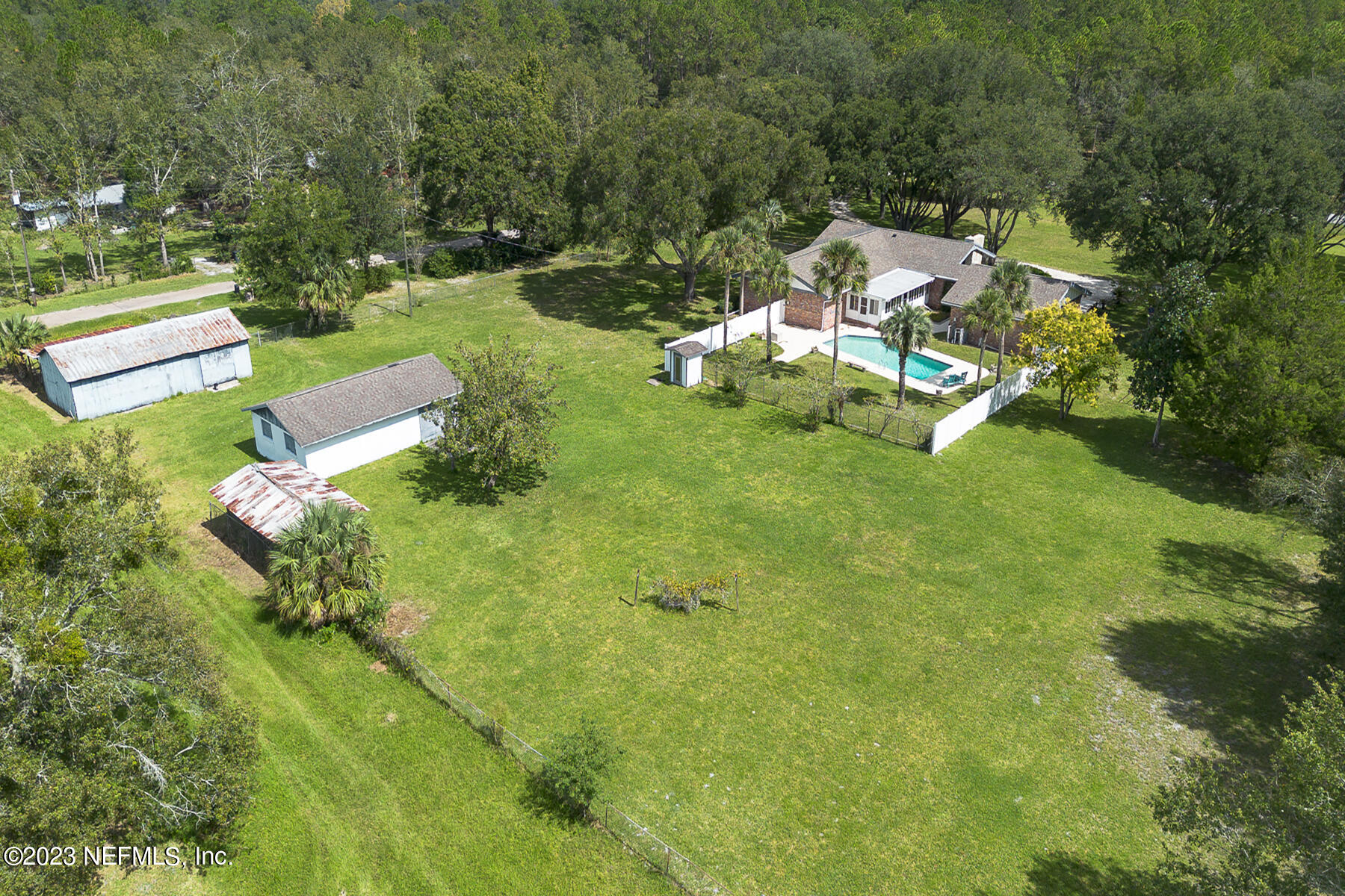 1640 Nolan Road Middleburg, FL 32068 - Photo 4 of 52 Aerial Rear View
