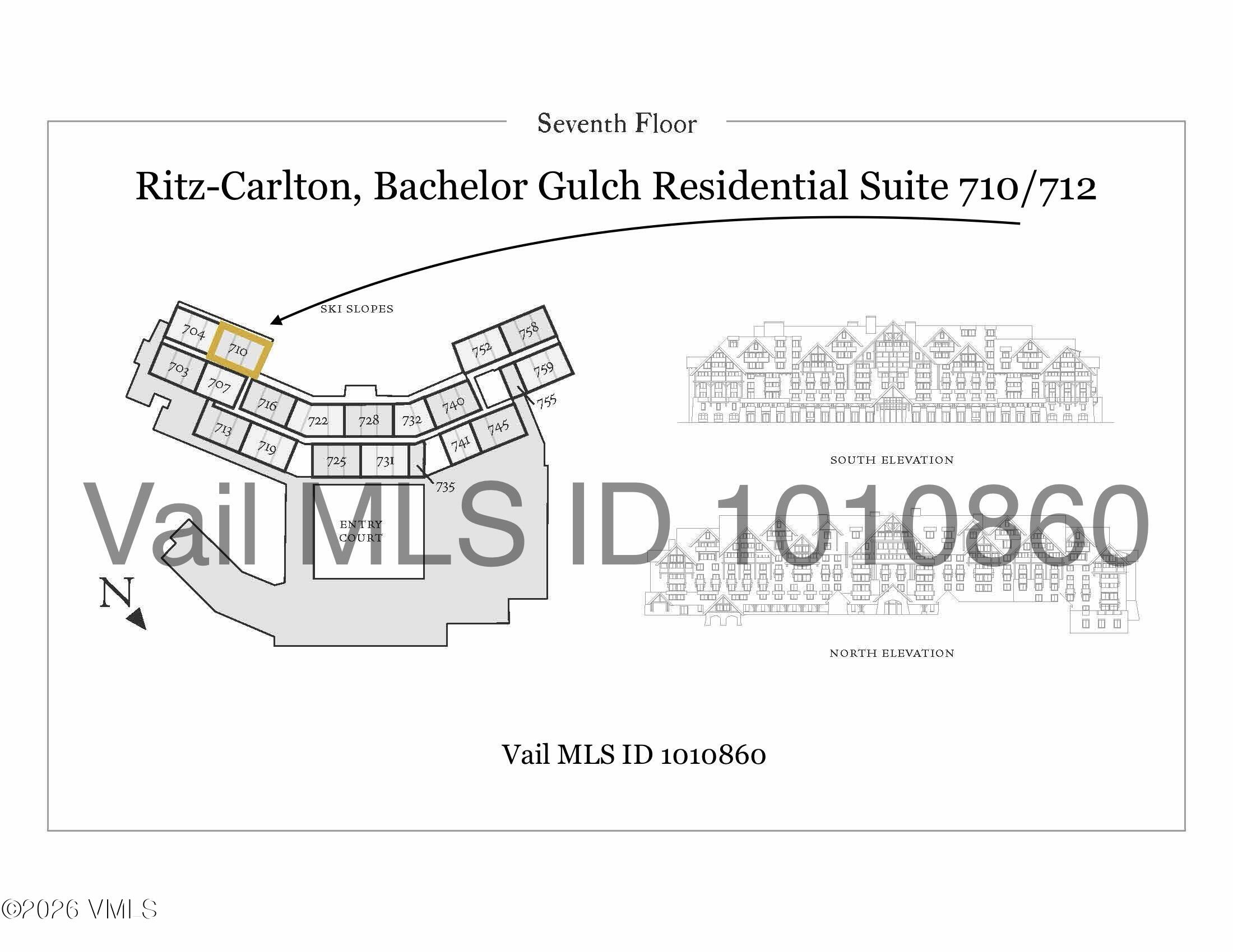 130 Daybreak Ridge Road, Unit HS710 Avon, CO 81620 - Photo 74 of 76 RITZ-RESIDENTIAL-SUITES-BUILDING-LAYOUT-