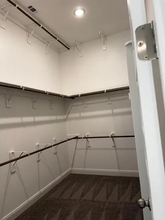 a close view of closet