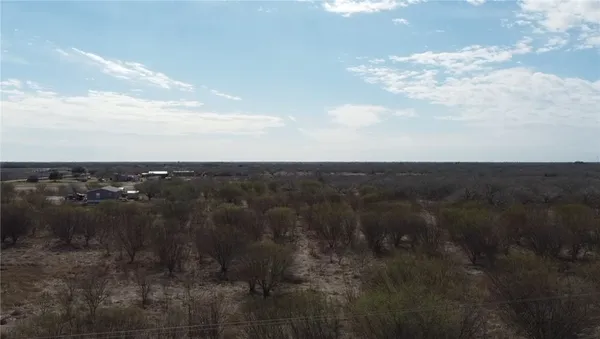 a view of a lake with a city