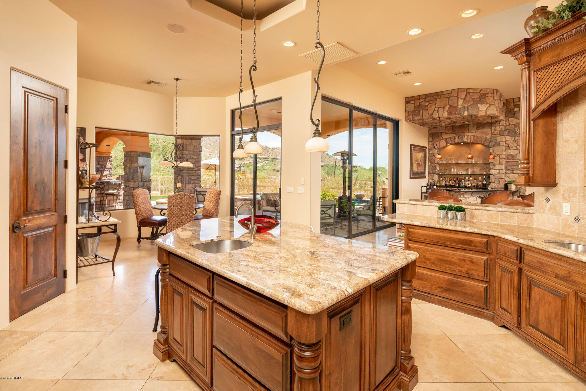 4203 North Pinnacle Ridge Mesa, AZ 85207 - Photo 11 of 55 Kitchen View to Patio