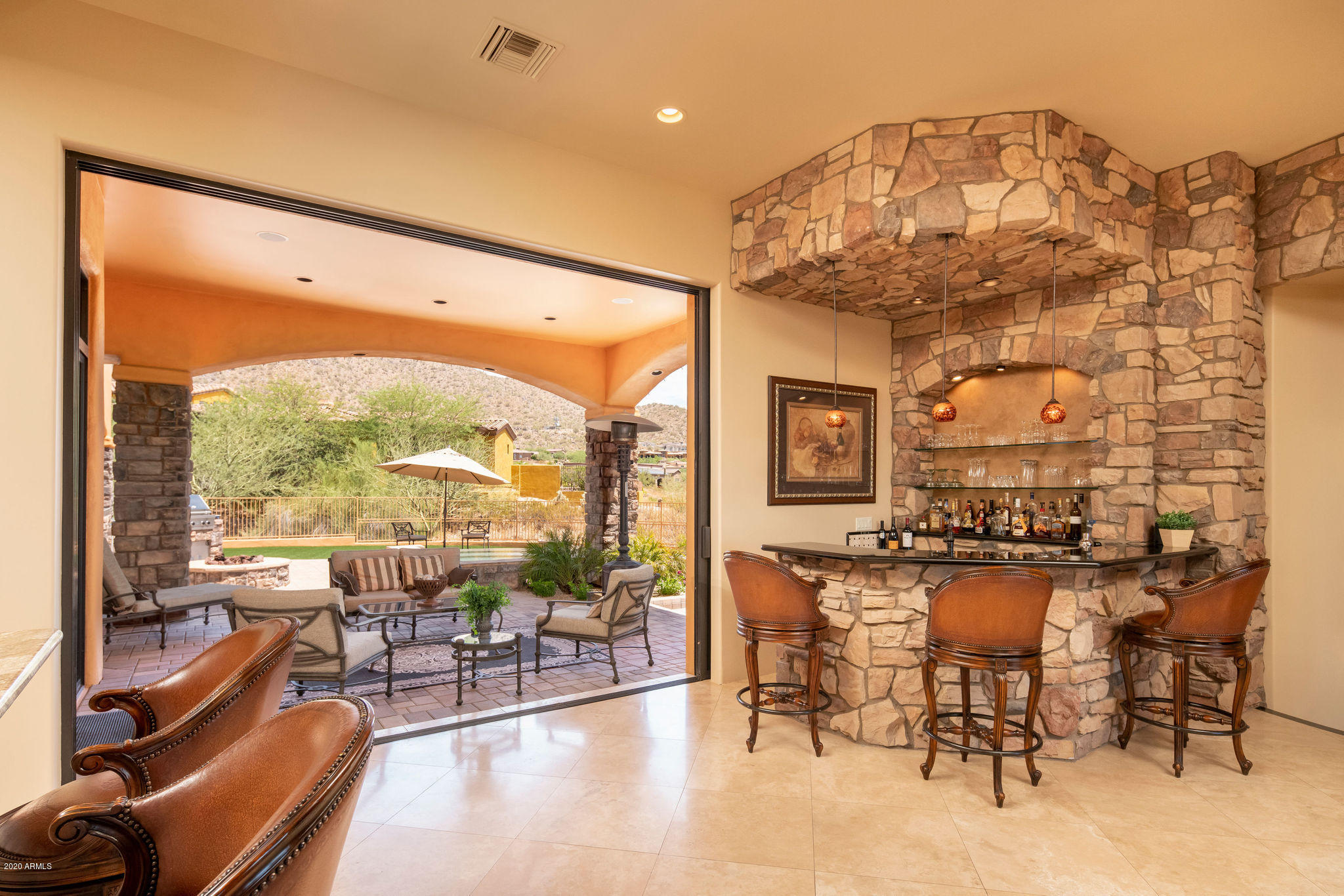 4203 North Pinnacle Ridge Mesa, AZ 85207 - Photo 9 of 55 Wet Bar/ Disappearing Wall