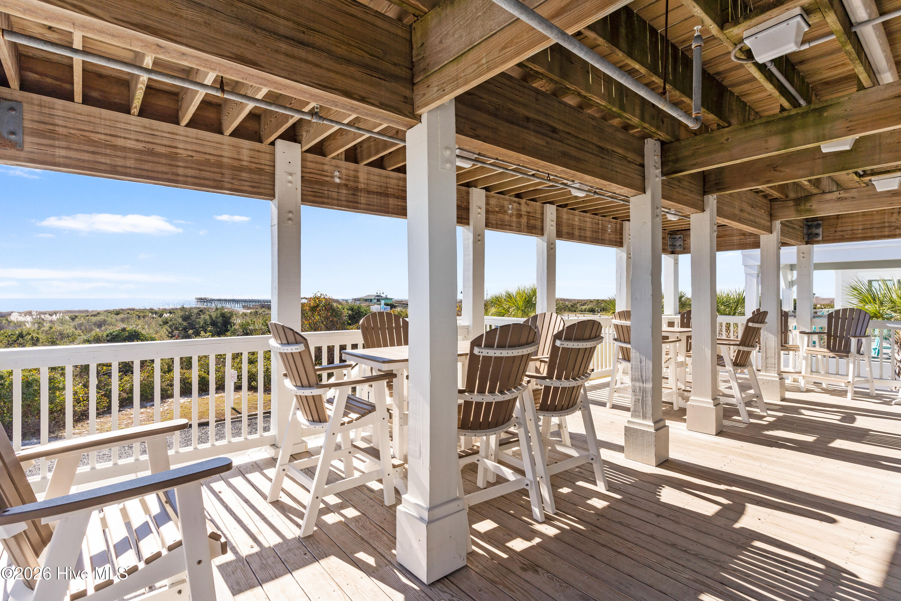 523 Candlewick Lane Southwest Ocean Isle Beach, NC 28469 - Photo 74 of 85 Beach Clubhouse 2nd Floor Rear Deck w Ocean Views