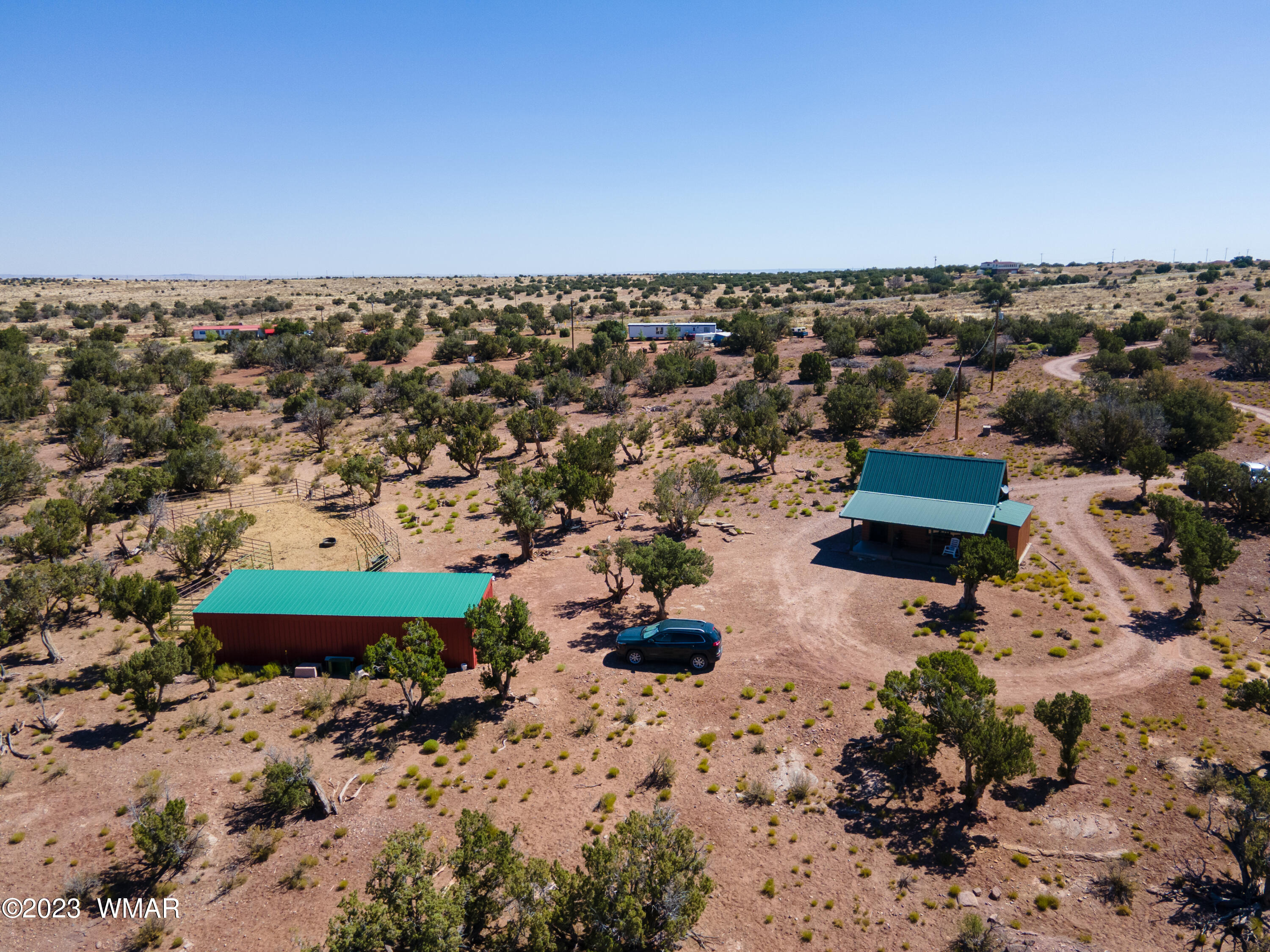 4558 Stirrup Road Snowflake, AZ 85937 - Photo 13 of 16 an aerial view of a houses with a yard
