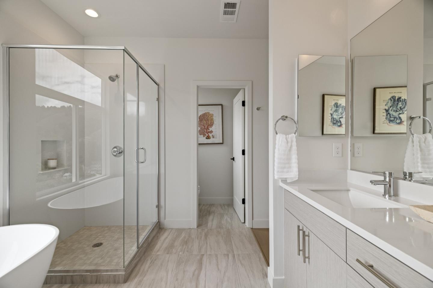 823 Fassler, Unit 823 Pacifica, CA 94044 - Photo 22 of 37 a bathroom with a sink a toilet and shower