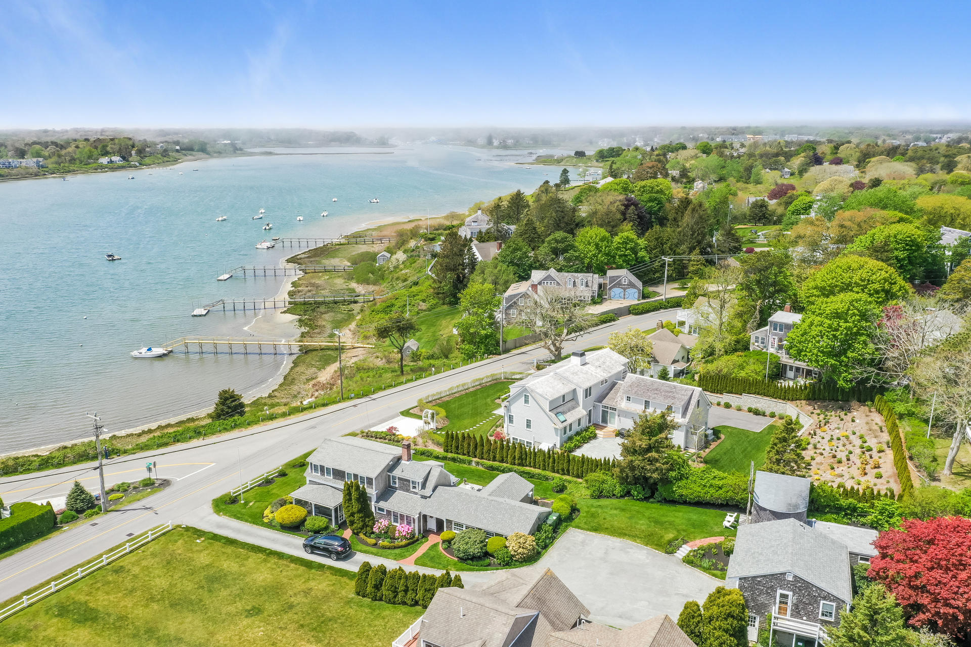 133 Queen Anne Road Chatham, MA 02633 - Photo 45 of 52 an aerial view of a house with a garden