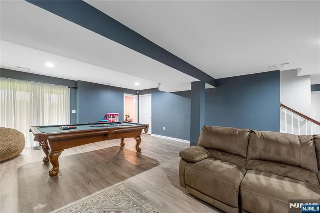 a living room with a couch and a coffee table