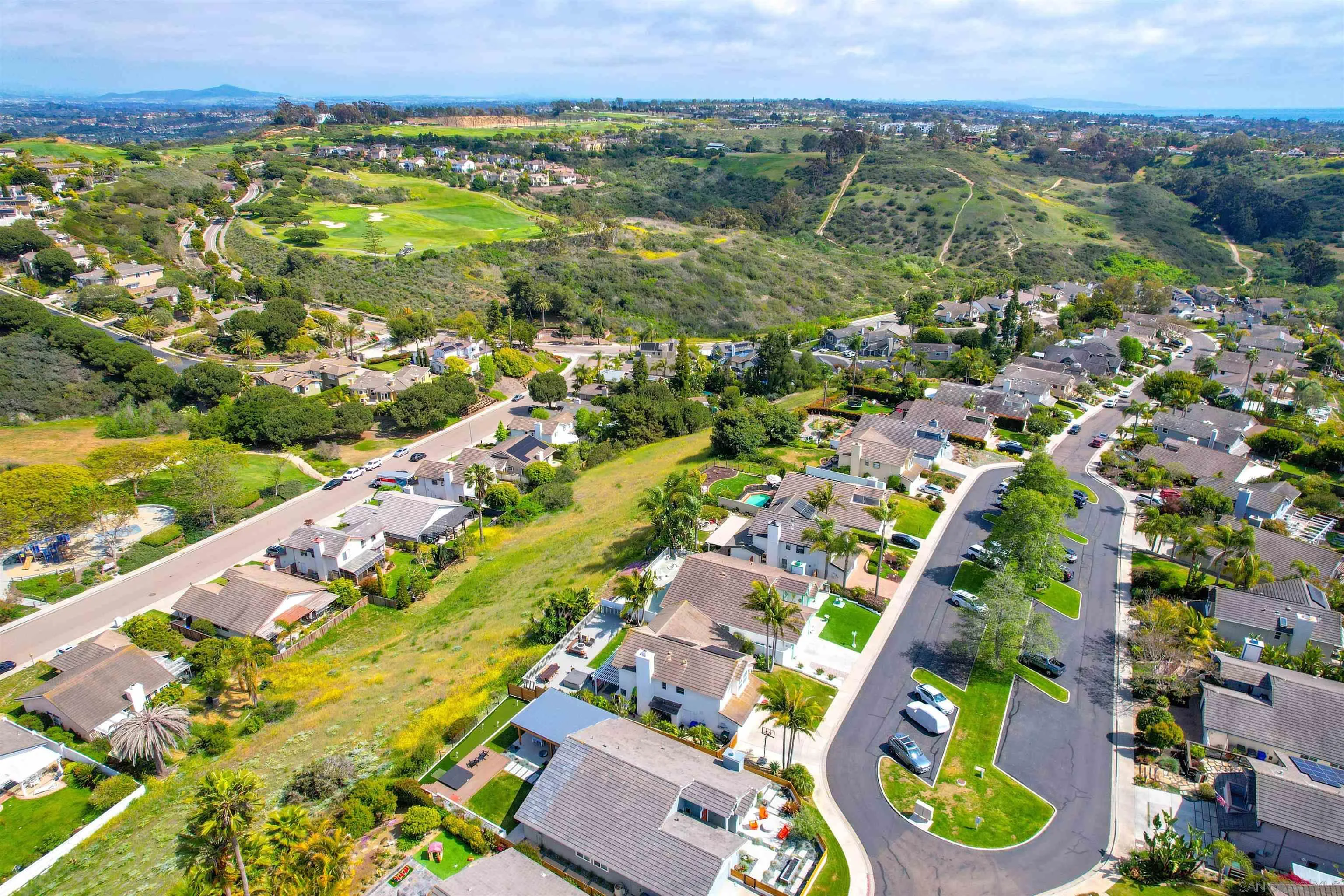 1647 Hawk View Drive Encinitas, CA 92024 - Photo 68 of 73 an aerial view of residential houses with outdoor space and street view