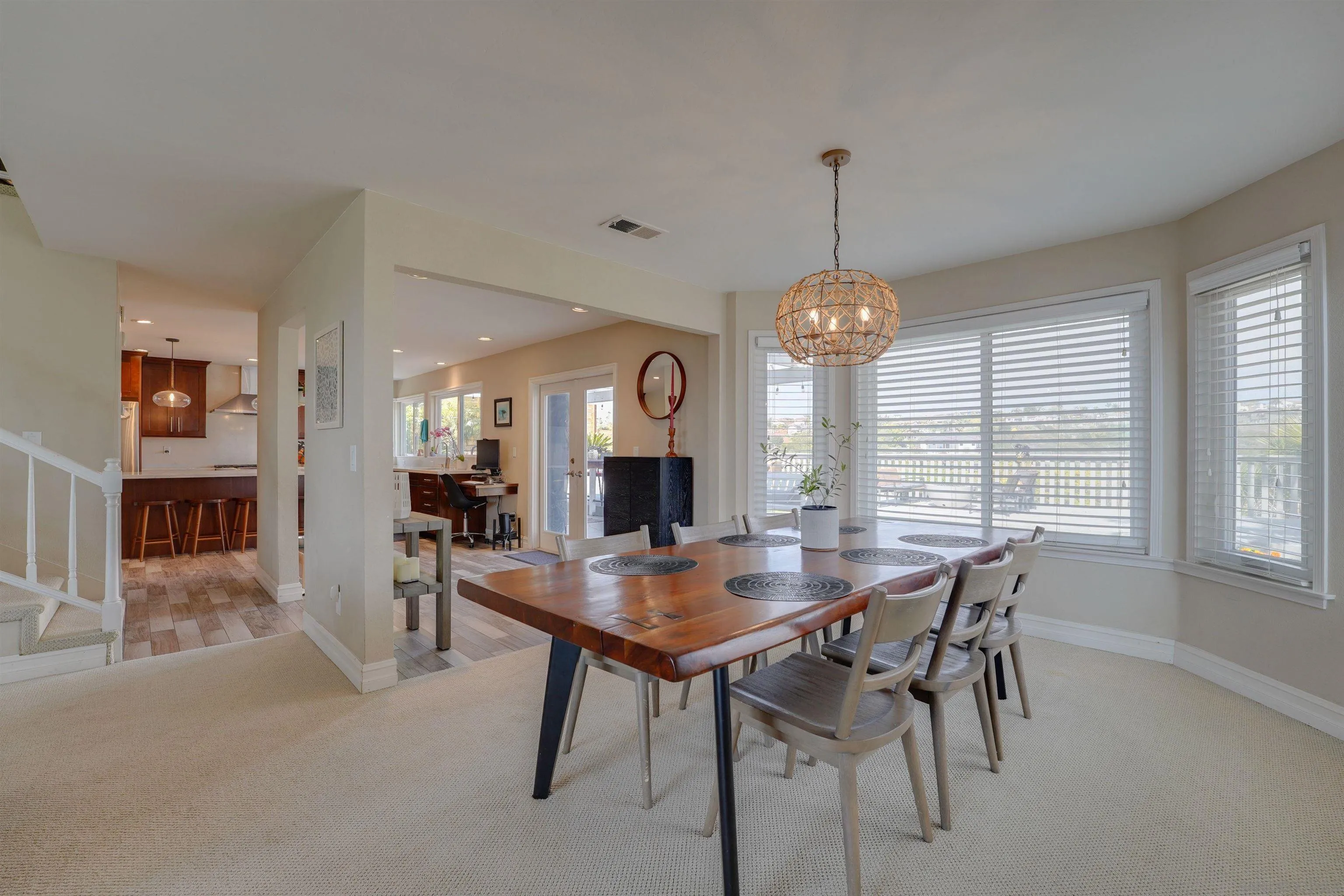 1647 Hawk View Drive Encinitas, CA 92024 - Photo 8 of 73 a dining room with furniture window and wooden floor