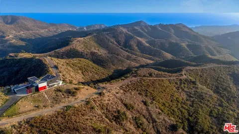 a view of a city with sunset view