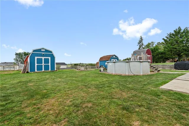 a house view with a garden space