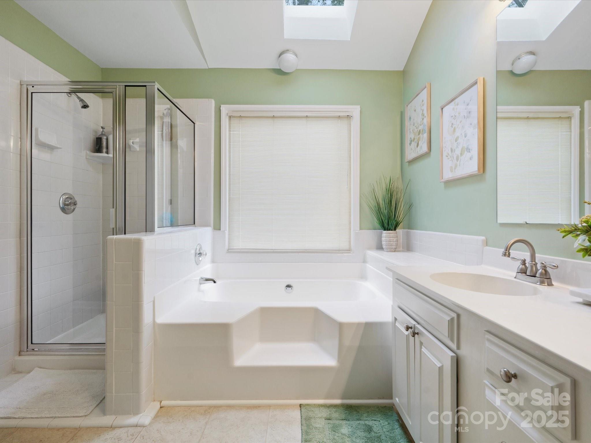 2812 Edgebrook Circle Matthews, NC 28105 - Photo 24 of 46 a bathroom with a bathtub shower sink and mirror