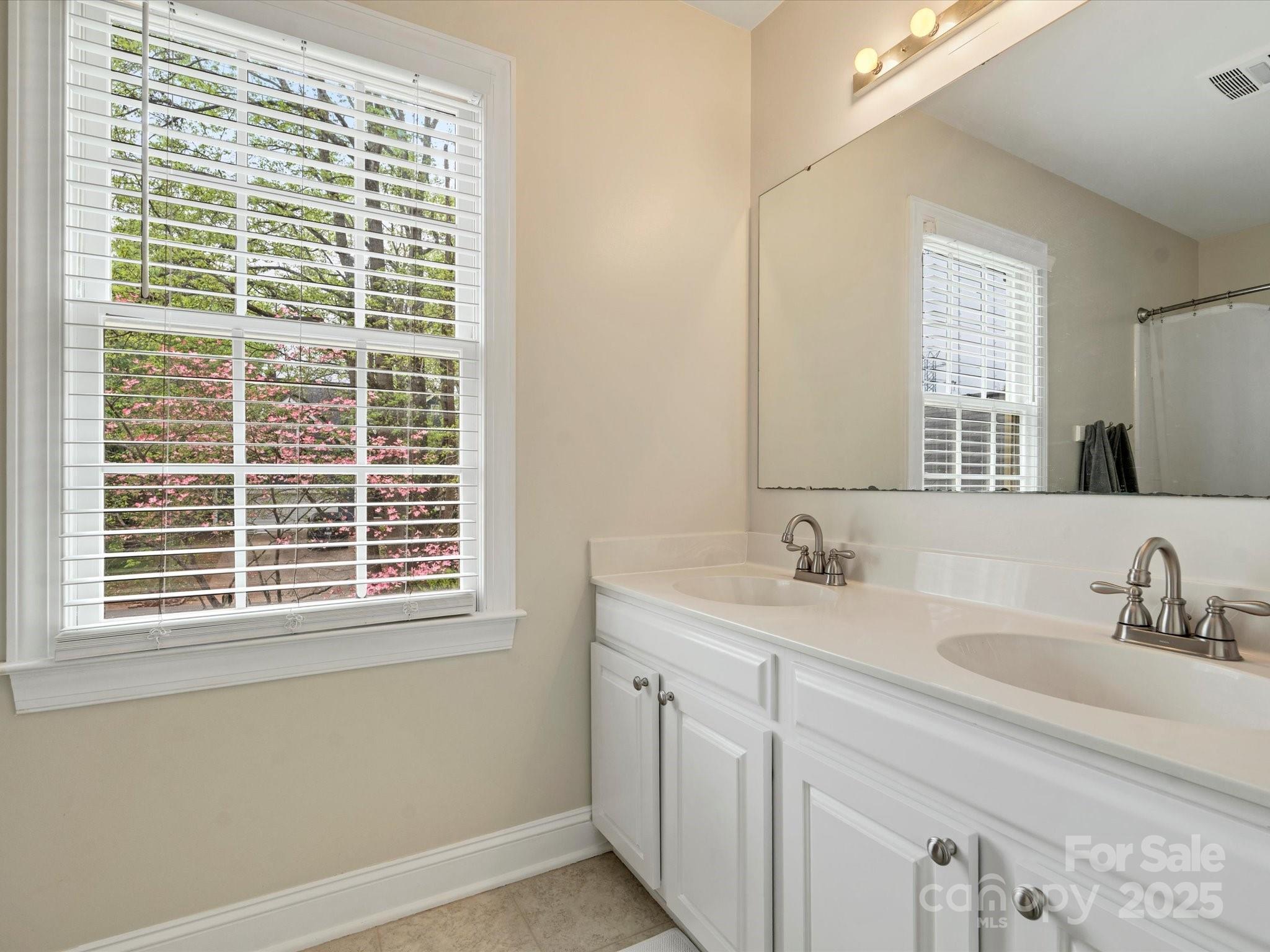 2812 Edgebrook Circle Matthews, NC 28105 - Photo 27 of 46 a bathroom with a granite countertop sink and a window