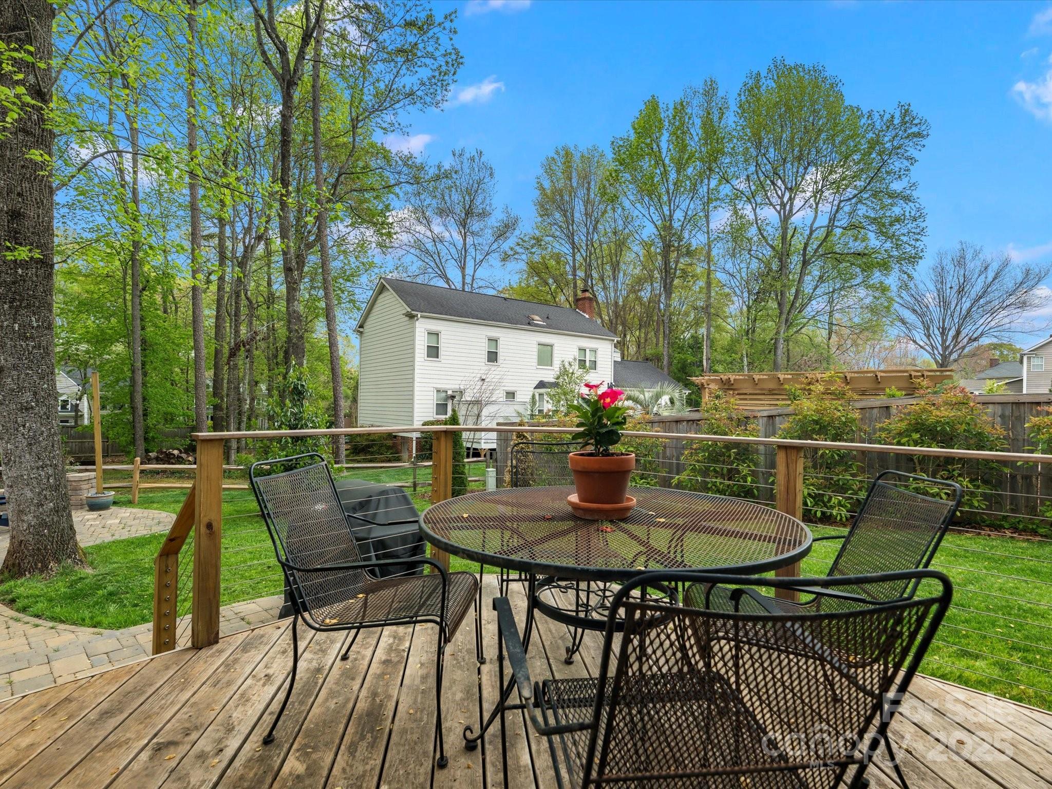 2812 Edgebrook Circle Matthews, NC 28105 - Photo 36 of 46 a view of balcony with furniture and garden
