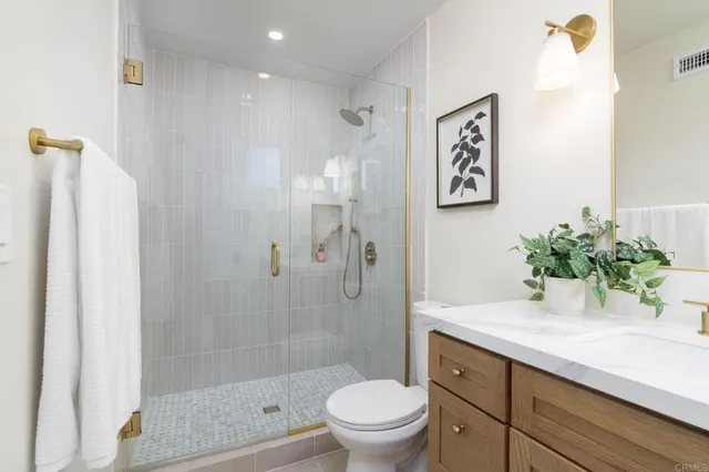 a close view of closet