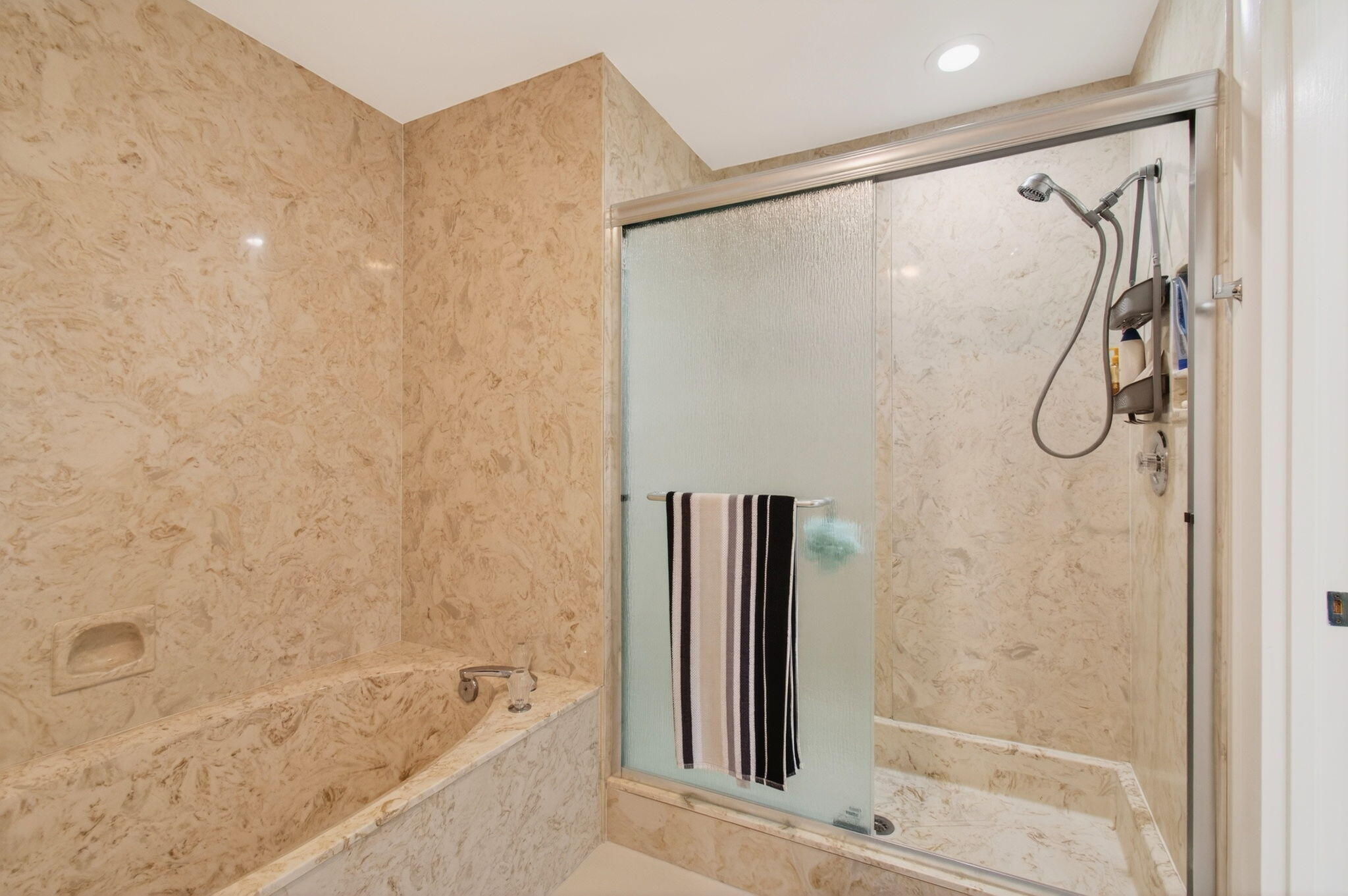 7727 La Mirada Drive Boca Raton, FL 33433 - Photo 46 of 91 a bathroom with a shower and a bathtub