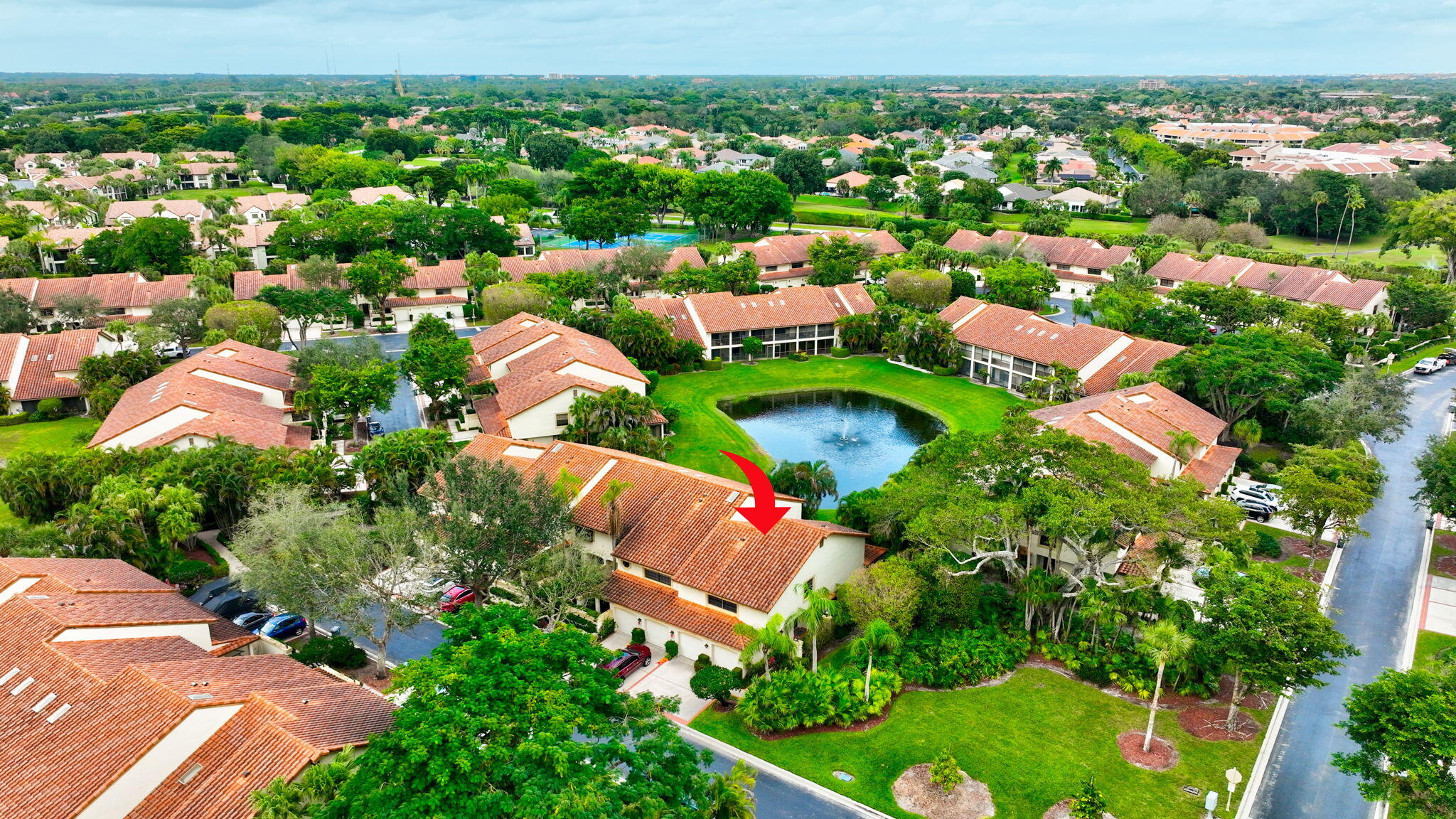 7727 La Mirada Drive Boca Raton, FL 33433 - Photo 84 of 91 an aerial view of residential houses with outdoor space and trees all around