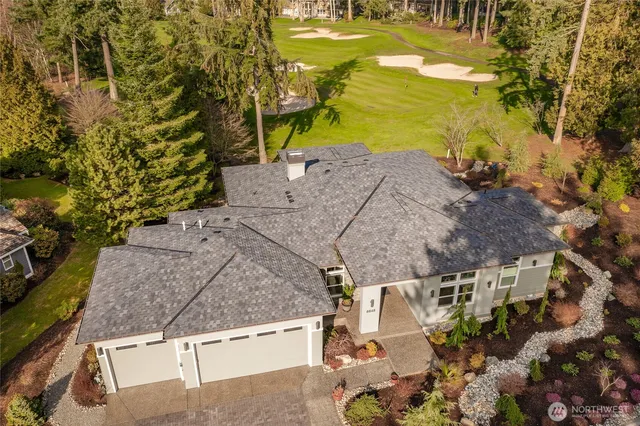 a view of a yard with an outdoor space