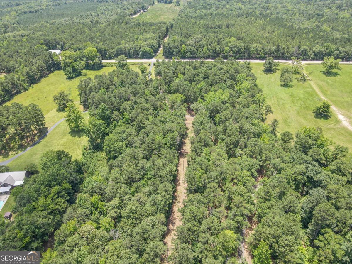 4973 Greenville Road LaGrange, GA 30241 - Photo 106 of 108 a view of a lush green forest with a lake and trees