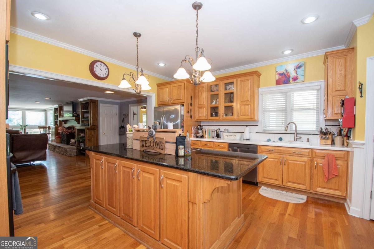 4973 Greenville Road LaGrange, GA 30241 - Photo 44 of 108 a large kitchen with lots of counter space and a sink