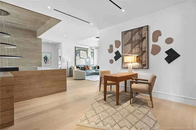 a view of a swimming pool with a yard