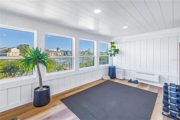 a very nice looking room with a large window