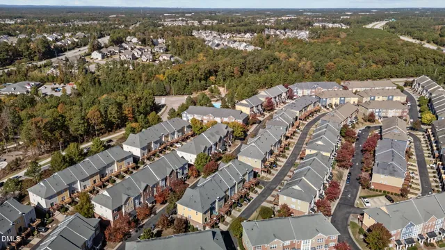 an aerial view of a city