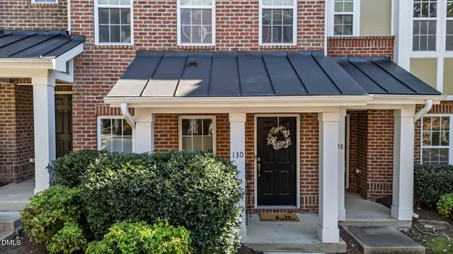 front view of a house with a door