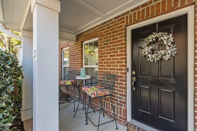 front view of a house with a porch