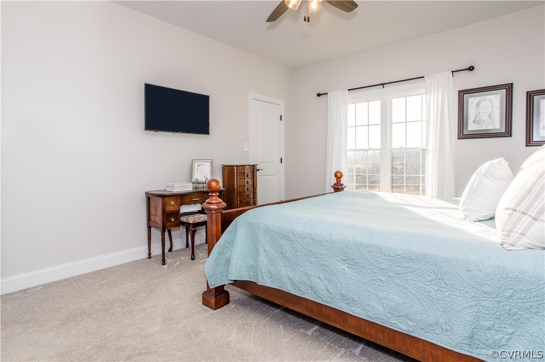 13790 Glebe Road Dewitt, VA 23840 - Photo 14 of 39 a bedroom with a bed and a flat screen tv