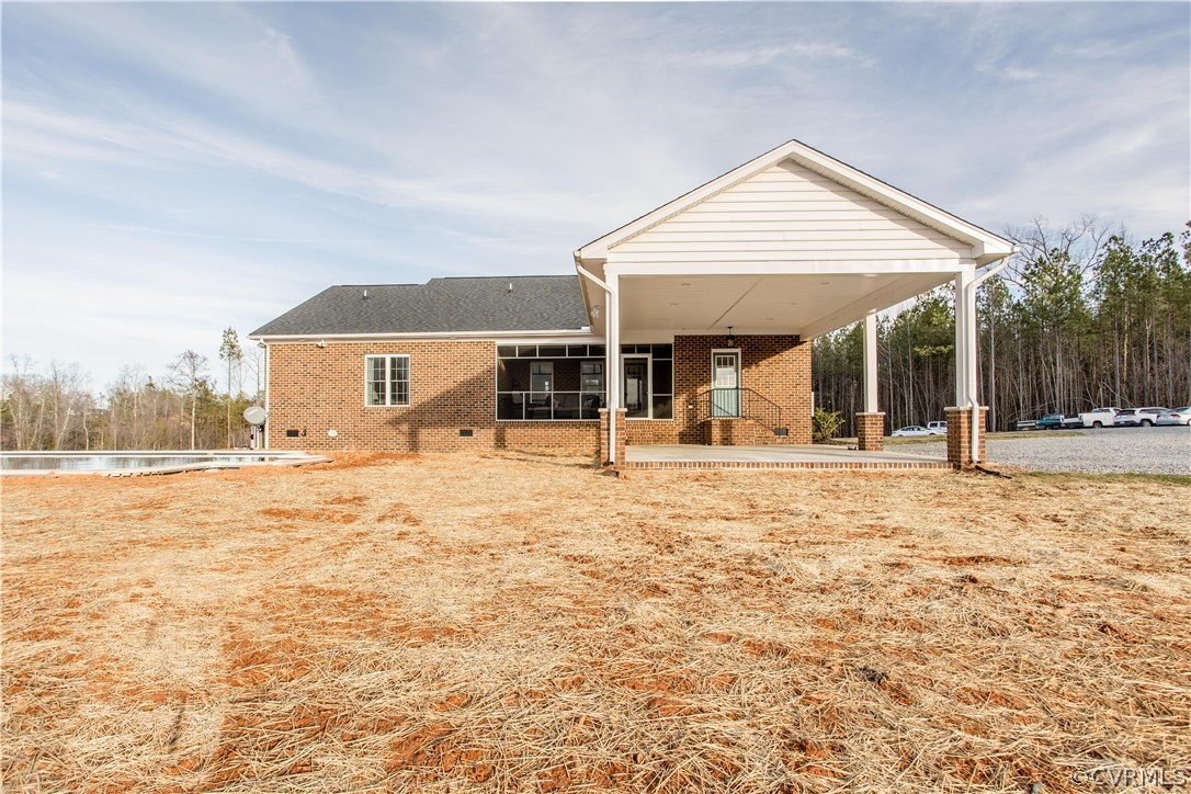 13790 Glebe Road Dewitt, VA 23840 - Photo 25 of 39 a view of a house with a yard and the view of house