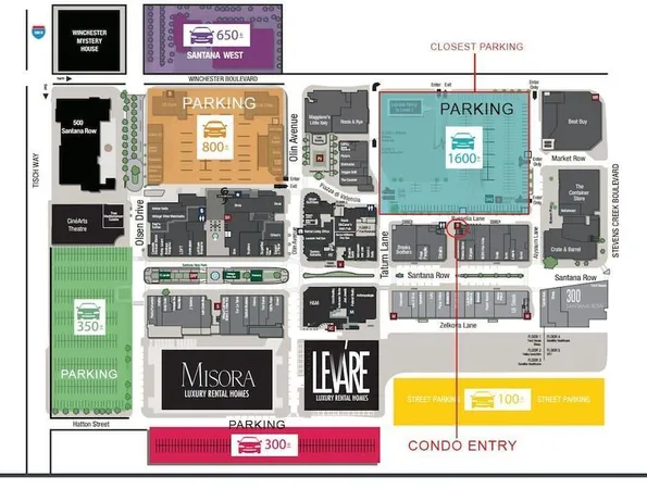 $4,000 | 333 Santana Row, Unit 208, San Jose, CA 95128